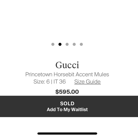 Gucci Star Mules - Picture 6 of 6